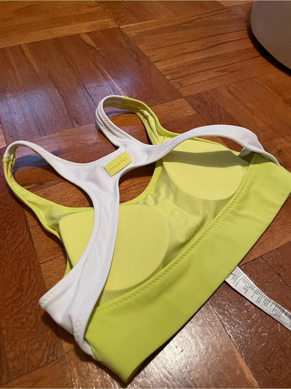 Fabletics Women’s Yellow Bathing suit/Sports Bra Size Small